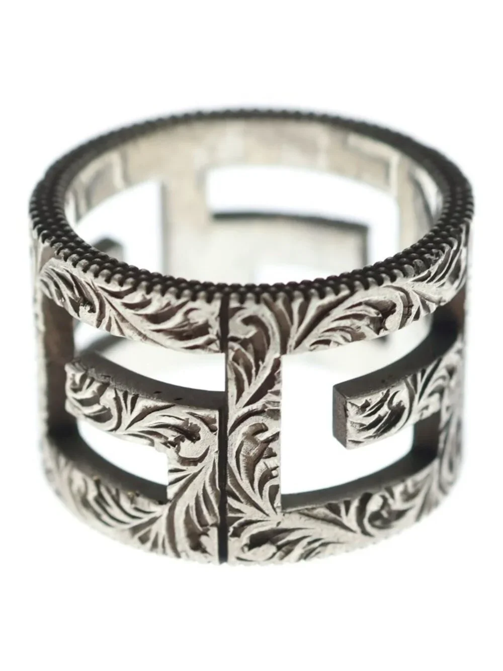 Gucci Cube Sterling Silver Ring